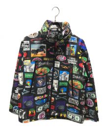 SUPREME（シュプリーム）の古着「Stickers Shell Jacket　21SS 」｜ブラック×マルチカラー