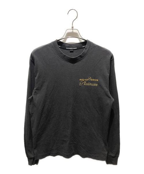 ALEXANDER WANG（アレキサンダーワン）ALEXANDER WANG (アレキサンダーワン) RODEODRIVE EMBROIDERED TEE グレー サイズ:Mの古着・服飾アイテム