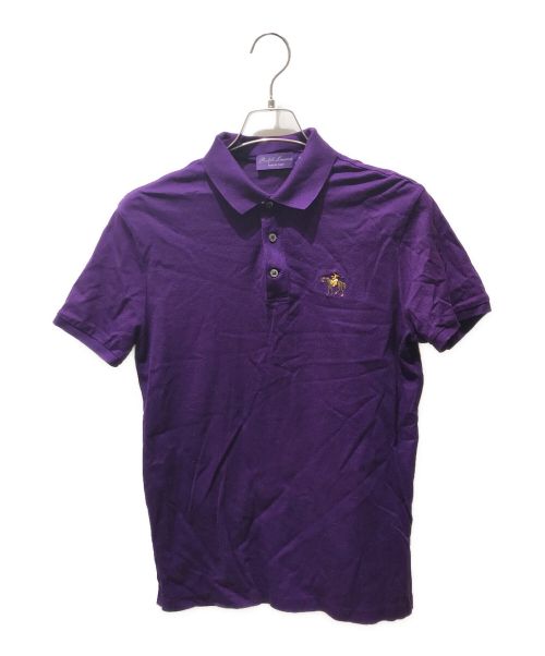 RALPH LAUREN Purple Label（ラルフ ローレン パープル レーベル）RALPH LAUREN Purple Label (ラルフ ローレン パープル レーベル) カスタムスリムフィットピケポロシャツ パープル サイズ:Mの古着・服飾アイテム