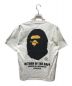 A BATHING APE (アベイシングエイプ) UNDEFEATED (アンディフィーテッド) プリントTシャツ ホワイト サイズ:XL：5800円