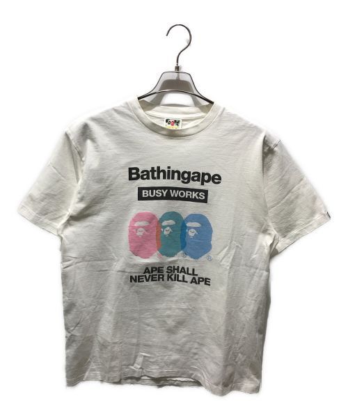 BAPE BY A BATHING APE（ベイプバイアベイシングエイプ）BAPE BY A BATHING APE (ベイプバイアベイシングエイプ) Tシャツ ホワイト サイズ:XLの古着・服飾アイテム