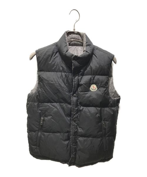 MONCLER（モンクレール）MONCLER (モンクレール) リバーシブルダウンベスト　FONTAINE GILET  ブラック サイズ:1の古着・服飾アイテム