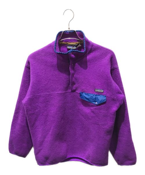 Patagonia（パタゴニア）Patagonia (パタゴニア) ハーフスナッププルオーバー 90s 雪無しタグ パープル サイズ:Mの古着・服飾アイテム