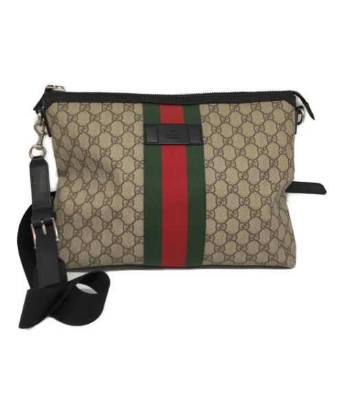 GUCCI（グッチ）GUCCI (グッチ) メッセンジャーバッグ　	 523335 ブラウンの古着・服飾アイテム