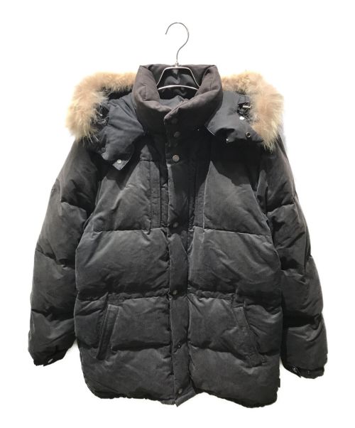 MONCLER（モンクレール）MONCLER (モンクレール) ダウンジャケット 茶タグ フード付き ブラック サイズ:3の古着・服飾アイテム