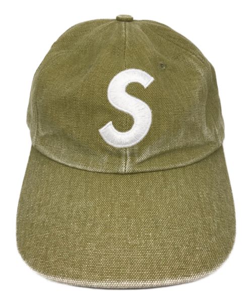 SUPREME（シュプリーム）SUPREME (シュプリーム) Kevlar Denim S Logo 6-Panel オリーブの古着・服飾アイテム