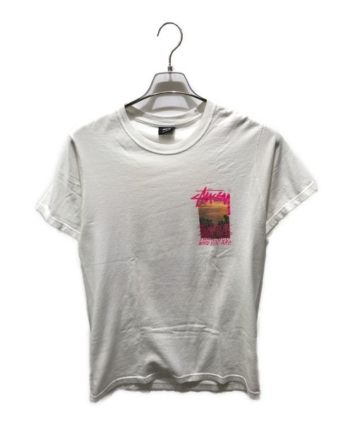 stussy（ステューシー）stussy (ステューシー) Clear Day Tee ホワイト サイズ:Sの古着・服飾アイテム