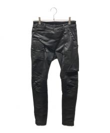 RICK OWENS DRKSHDW（リックオウエンス ダークシャドウ）の古着「Memphis Patched Coated Jean DU18S3356-SBW 代理店表記無し」｜ブラック