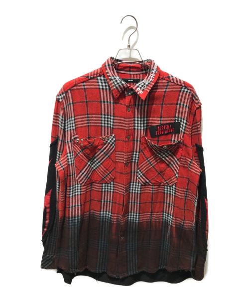 DIESEL（ディーゼル）DIESEL (ディーゼル) GET LOST シャツ レッド サイズ:Mの古着・服飾アイテム