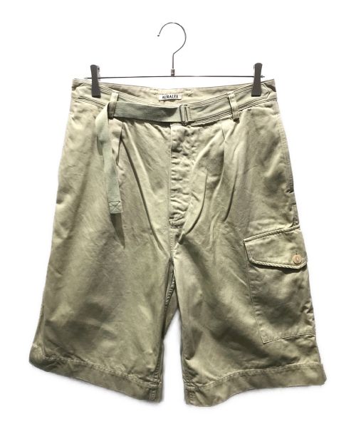 AURALEE（オーラリー）AURALEE (オーラリー) WASHED FINX LIGHT BIG CHINO SHORTS　A21SP02FC ベージュ サイズ:4の古着・服飾アイテム