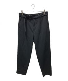 SOPH.（ソフネット）の古着「WIDE TUCK TAPERED PANTS SOPH-212032」｜ブラック