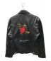 LAST NEST (ラストネスト) Leather Rose Riders Jacket ブラック サイズ:XL 未使用品：24800円