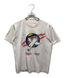 Hanes（ヘインズ）の古着「プリントTシャツ　80s NASA」｜ベージュ