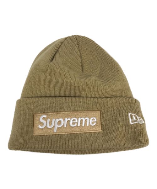 SUPREME（シュプリーム）SUPREME (シュプリーム) New Era (ニューエラ) Box Logo Beanie ベージュの古着・服飾アイテム