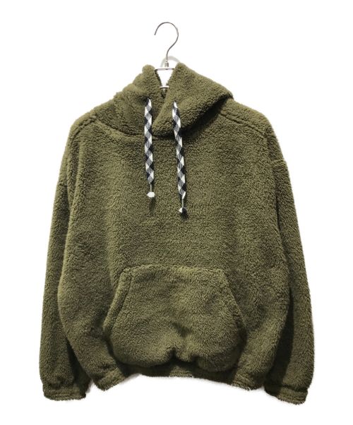 YSTRDY'S TMRRW（イエスタデイズトゥモロウ）YSTRDY'S TMRRW (イエスタデイズトゥモロウ) FLEECE BAGGY PARKA YT-C0301 カーキ サイズ:Mの古着・服飾アイテム