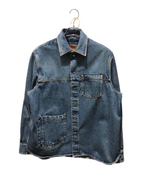 TOM WOOD（トムウッド）TOM WOOD (トムウッド) COBY SHIRT インディゴ サイズ:Mの古着・服飾アイテム