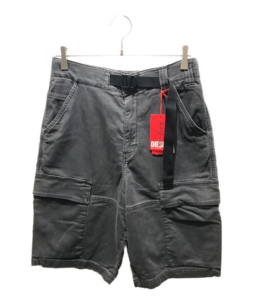 DIESEL（ディーゼル）DIESEL (ディーゼル) D-Krooley Joggjeans Cargo Shorts　A04000 ブラック サイズ:28の古着・服飾アイテム