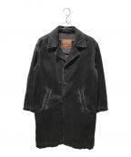 DIESELディーゼル）の古着「D-Roku-Long Car Coat　A03515」｜ブラック