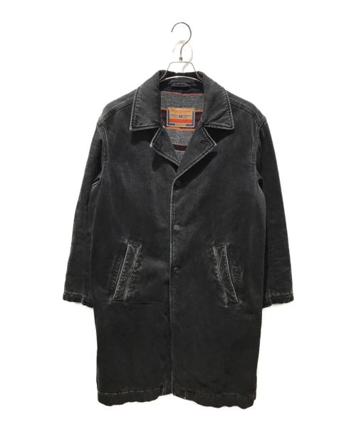 DIESEL（ディーゼル）DIESEL (ディーゼル) D-Roku-Long Car Coat　A03515 ブラック サイズ:Mの古着・服飾アイテム