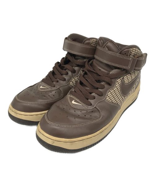 NIKE（ナイキ）NIKE (ナイキ) AIR FORCE 1 MID PREMIUM　310277 223　 2004モデル ブラウン サイズ:27.5の古着・服飾アイテム