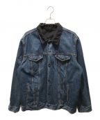 LEVI'S×NIKEリーバイス×ナイキ）の古着「リバーシブルトラッカージャケット PC9-56437-0000」｜インディゴ×ブラック