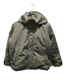 DANTON（ダントン）の古着「DOWN ARMY HOODED JACKET　DT-A0030」｜カーキ