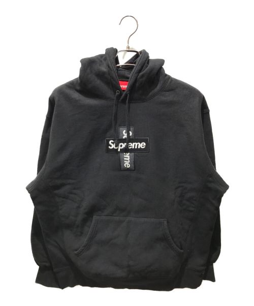 SUPREME（シュプリーム）SUPREME (シュプリーム) Cross Box Logo Hooded Sweatshirt 20AW ブラック サイズ:Ⅼの古着・服飾アイテム