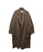 TODAYFULトゥデイフル）の古着「Over Check Coat　12020014」｜ブラウン