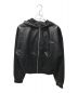 LAST NEST（ラストネスト）の古着「LEATHER ZIP HOODIE」｜ブラック