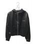 LAST NEST（ラストネスト）の古着「LEATHER ZIP HOODIE」｜ブラック