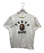 A BATHING APEアベイシングエイプ）の古着「プリントTシャツ」｜ホワイト