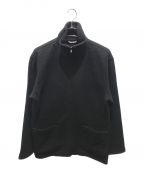 AURALEEオーラリー）の古着「WOOL LING YARN MILLED JERSEY ZIP BLOUSON A21AB01AT」｜ブラック