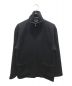 AURALEE（オーラリー）の古着「WOOL LING YARN MILLED JERSEY ZIP BLOUSON A21AB01AT」｜ブラック