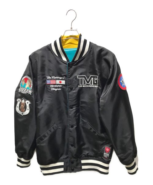 KMA（ケーエムエー）KMA (ケーエムエー) TMG VARSITY JACKET KMAW-163 ブラック×スカイブルー サイズ:Lの古着・服飾アイテム