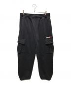 stussyステューシー）の古着「SPORT CARGO FLEECE PANT　22SS」｜ブラック