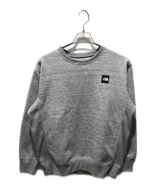 THE NORTH FACE（ザ ノース フェイス）THE NORTH FACE (ザ ノース フェイス) Square Logo Crew Sweat　NT62041 グレー サイズ:XLの古着・服飾アイテム