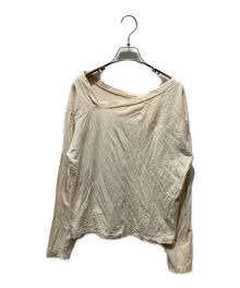 CLANE（クラネ）の古着「DEFORM BOAT NECK TOPS　11105-2202」｜アイボリー