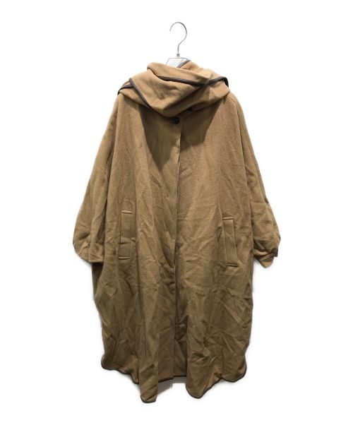 CLANE（クラネ）CLANE (クラネ) SHAWL HOOD BALLOON COAT　15101-0101 ベージュ サイズ:Fの古着・服飾アイテム