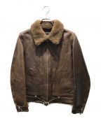 WACKO MARIAワコマリア）の古着「GRIZZLY LEATHER JACKET　12AW-LEA-14」｜ブラウン