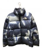 SUPREME×THE NORTH FACEシュプリーム×ザ ノース フェイス）の古着「ブリーチフドデニムプリントヌプシ　ND521001」｜ネイビー