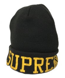 SUPREME×New Era（シュプリーム×ニューエラ）の古着「Varsity Beanie」｜ブラック