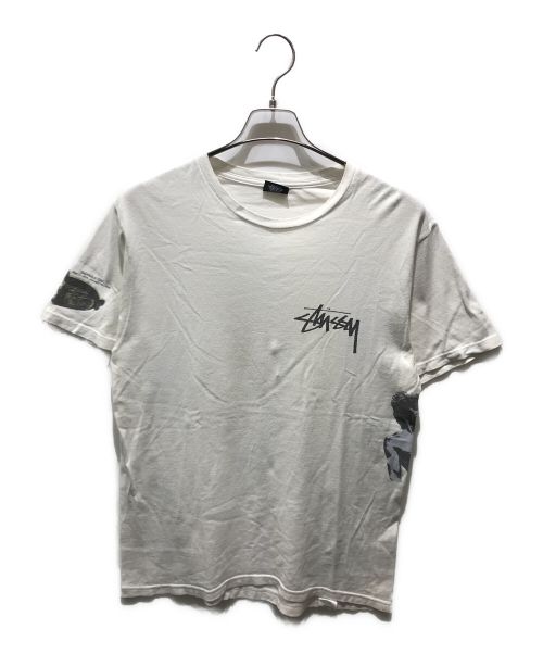 stussy（ステューシー）stussy (ステューシー) プリントTシャツ ホワイト サイズ:Mの古着・服飾アイテム