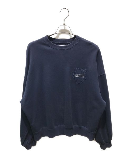 EVISEN（エビセン）EVISEN (エビセン) 高田音楽製作事務所 TORA EVI LOGO CREW SWEAT ネイビー サイズ:Lの古着・服飾アイテム