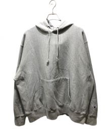 Champion REVERSE WEAVE（チャンピオン リバース ウィーブ）の古着「プルオーバーパーカー」｜グレー