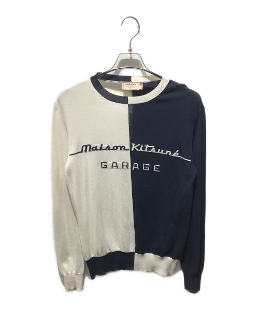 maison kitsune（メゾンキツネ）maison kitsune (メゾンキツネ) Garage セーター　KMM-0723-A ネイビー サイズ:XSの古着・服飾アイテム