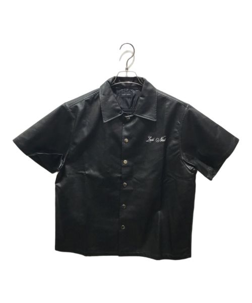 LAST NEST（ラストネスト）LAST NEST (ラストネスト) embroidered leather shirts ブラック サイズ:Lの古着・服飾アイテム