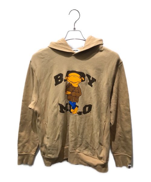 A BATHING APE（アベイシングエイプ）A BATHING APE (アベイシングエイプ) ベビーミロフーディー ベージュ サイズ:Mの古着・服飾アイテム