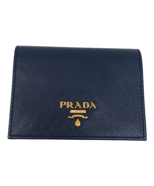 PRADA（プラダ）PRADA (プラダ) サフィアーノパスケース ブルーの古着・服飾アイテム