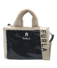 FURLA（フルラ）の古着「2WAYショルダーバッグ　1134S」｜ブラック×ベージュ