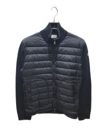 MONCLER（モンクレール）の古着「ニット切り替えダウンジャケット　H20919B50700」｜ブラック